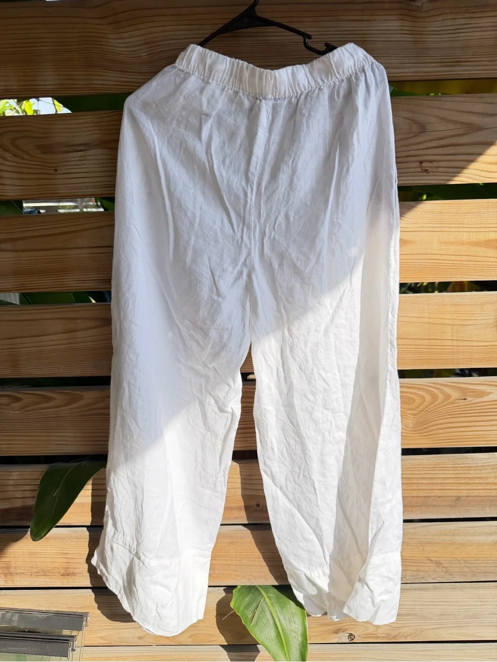 White womens Drawstring Pants